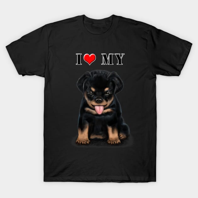 Rottweiler T-Shirt by asaiphoto